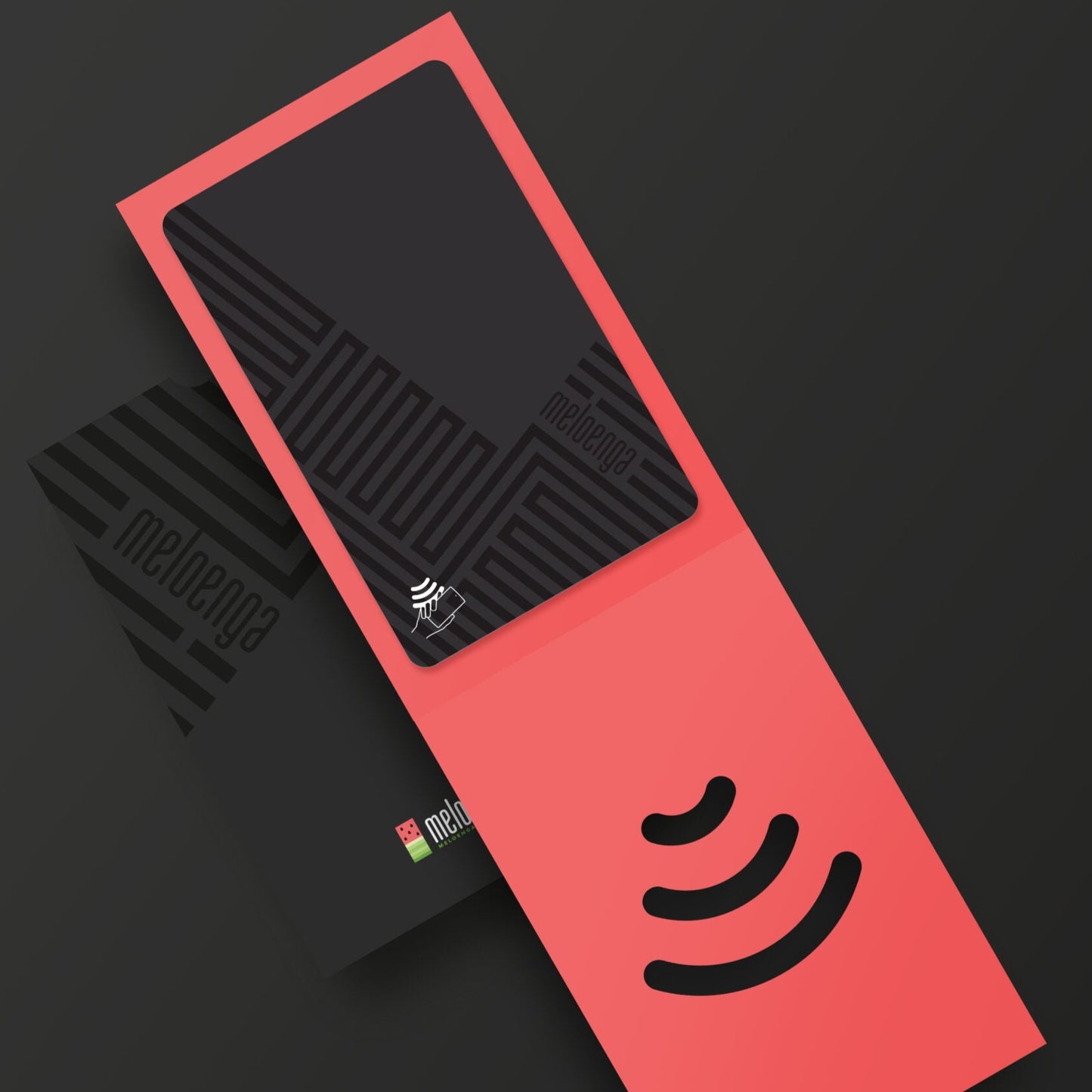 Smart Digital Business Card with Meloenga Black Core- Matt Design