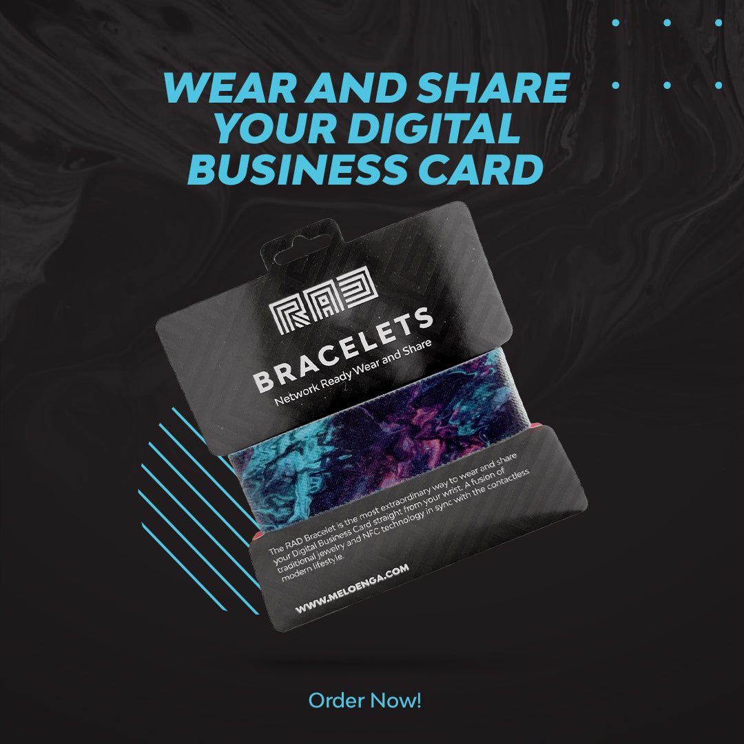 أساور RAD الرقمية – الفن التجريدي الأزرق