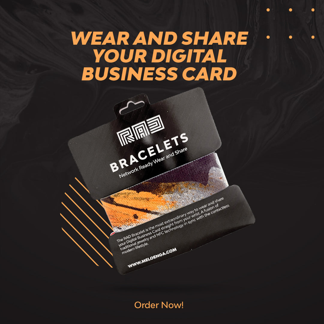 أساور RAD الرقمية – الفن التجريدي البرتقالي